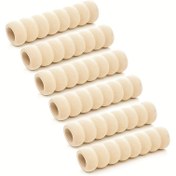 Resim 6 Adet Renkli Kapı Kolu Koruyucular - Anti-Statik, Kalın EVA Spiral Tampon Kapaklar - Yeniden Kullanılabilir, Güvenlik Tutuş Artırıcıları, Yatak Odaları, Banyolar vb. İçin Uygun - İdeal Tatil Hediyesi Seçeneği 