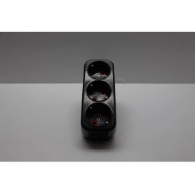 Resim Üçlü Golyat Fiş Priz Siyah Mutlusan 