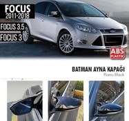 Resim Ford Focus 3-3,5 (2011-2018) Hb Batman Ayna Kapağı (Parlak Siyah) 