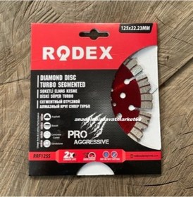 Resim Rdx Pro 125mm Elmas Disk Kanal Açma Makina Bıçağı Beton Seramik Taş 