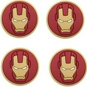 Resim Iron-man Desenli Xbox One S/one X/xbox E/xbox 360 Analog Koruyucu Silikon Pad Kırmızı Sarı 