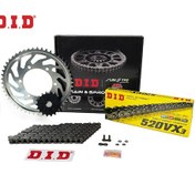 Resim Zincir Dişli Seti Yamaha Yz F 250cc Zincir: Dıd-520vx3 Çelik-112 Ön Dişli: Jt 13t Arka Dişli: Sunstar 49t 2005-2009 