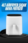 Resim teknodayım Hava Fritözü 4L Airfryer Pratik Uzun Ömürlü Yağsız Pişirme Taşınabilir 
