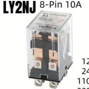 Resim 1 adet HH62P(LY2NJ) 10A 8Pins Miniatur Bobinli Genel Elektromanyetik Ara Relé Anahtarı DC 12V 24V AC 110V 220V 
