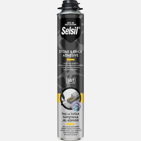 Resim Selsil Taş ve Tuğla Yapıştırıcı Jel Köpük Sarı 830 GR 