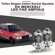Resim Tofaş Dogan Şahin Kartal Uyumlu Mercek Led Xenon Çift Renk Şimşek Etkili 