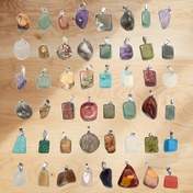 Resim 30 Adet Doğal Agat Taşları, Çeşitli Düzensiz Boho Değerli Taş Kolye Uçları, DIY Takı Yapımı, Kolye Bileklik Aksesuarları, Günlük ve Parti Giyimleri ile, Sevgililer Günü Hediyesi, Tüm Sezonlar İçin Uyumlu 