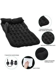 Resim Otovo Araç İçi Şişme seyahat yatağı+Çakmaklık ile çalışan şişirme pompası siyah renk 