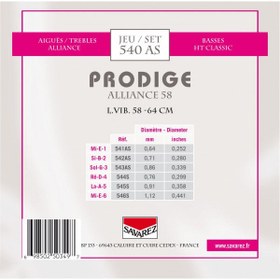 Resim Savarez 540AS Prodige Alliance Set Klasik Gitar Teli 