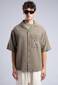 Resim Baskılı Yıkamalı Gömlek 