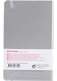 Resim Talens Sketchbook Sert Kapak Eskiz Çizim Defteri 13x21 Cm. Gümüş 