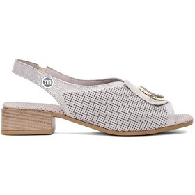 Resim Mammamia D25ys-2720 Kadın Hakiki Deri Topuklu Sandalet Vizon Vizon 