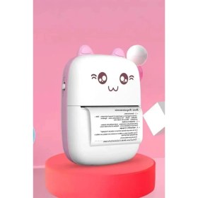Resim İlkyaz Fashion C9 Pembe Mini Yazıcı Taşınabilir Termal Yazıcı Kablosuz Bağlantı Ap Kontrol Cep Yazıcısı 
