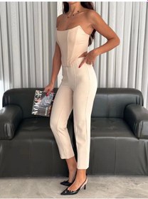 Resim Büstiyer Pantolon Takım S1011 Bej 