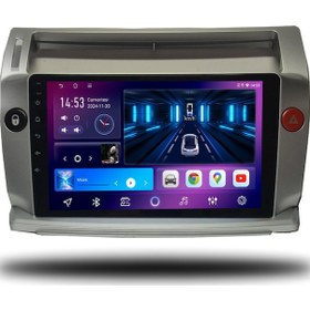Resim Carplayer Citroen C4 2005-2010 Uyumlu Android Multimedya 6gb Ram 64gb Hafıza 