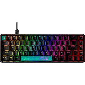 Resim Hyperx Alloy Origins 65 Aqua PBT US Siyah Kablolu Mekanik Oyuncu Klavye 