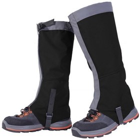 Resim Teltree Siyah L Beden 420d Nilon Outdoor Bot Koruması - Su, Kum, Çamur Ve Kar Engeli, Tpu Tabanlı, Ayarlanabilir Kelepçe İle Kayak, Dağcılık İçin Siyah 