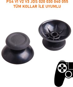 Resim PS4 V1 V2 Tüm Kollar İle Uyumlu Analog Topuz Başlık Gri Renk Kaliteli Ürün Kol Tamir (1 Adet) 