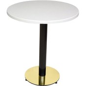 Resim Beymobilya Karanfil Werzalit Yuvarlak Gold Masa Q60 (545562214) 