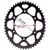 Resim Racıng Cr125-250-Kx-Ktm Arka Dişli 520-50T Iç 125X6 Delikli Ind (500193070) 