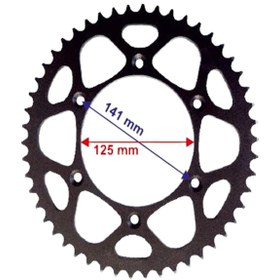Resim Racıng Cr125-250-Kx-Ktm Arka Dişli 520-50T Iç 125X6 Delikli Ind (500193070) 
