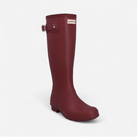 Resim Hunter Originals Wellington Tri Colour Logo Kadın Bordo Uzun Bot Bordo Uzun Bot WFT2353RMA-ME 