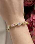 Resim VIP Renkli Damla Zirkon Bileklik 