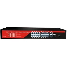 Resim Ezcool 16port Ez-16psf-sfp Gıgabıt 1-sfp 2-uplınk 240w Yönetilemez Swıtch 