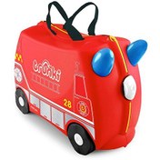 Resim Trunki İtfaiye Aracı Frank Çocuk Bavulu 