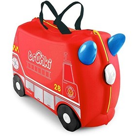 Resim Trunki İtfaiye Aracı Frank Çocuk Bavulu 