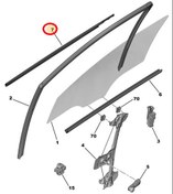 Resim PEUGEOT 301 (2012-2020) ÖN SOL CAM DIŞ FİTİLİ (İTHAL) 