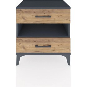 Resim Hyperion Komodin Tek Raflı 2 Çekmeceli 60x44x64 Antrasit-çam Antrasit 