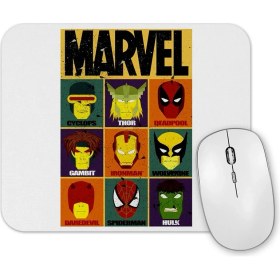 Resim Baskı Dükkanı Marvel Spiderman Iron Man Mouse Pad 