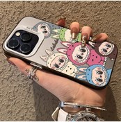 Resim Güzel Karikatür Labubu Mat Hard Case Iphone 16 16e Se4 15 14 13 12 11 Pro 6 For İphone Uyumlu 16 E 6 
