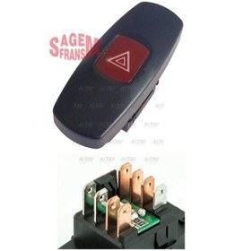 Resim Dörtlü Flaşör Düğmesi Marea / Bravo Oem No:735257109 