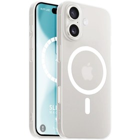 Resim Buff iPhone 16 MagSafe Slimfy Kılıf - Beyaz 