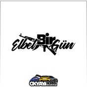 Resim OkyayWorks Elbet Bir Gün Sticker - Siyah 