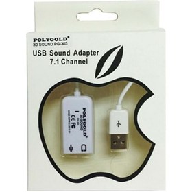 Resim Polygold PG-303 7.1 USB Ses Kartı 