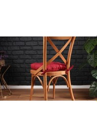 Resim Altınpamuk Altınpamuk Sandalye Minderi Düğme Dikişi Detaylı 40X40Cm Bağcıklı 