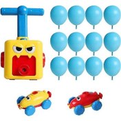 Resim Çocuk Balon Araba Oyuncak, Çocuklar Atalet Güç Topu Araba, Eğitim Diy Oyuncak Atalet Güç Araba 12 Balon İle Balon Renk Rastgele Çok Renkli 