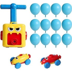 Resim Çocuk Balon Araba Oyuncak, Çocuklar Atalet Güç Topu Araba, Eğitim Diy Oyuncak Atalet Güç Araba 12 Balon İle Balon Renk Rastgele Çok Renkli 