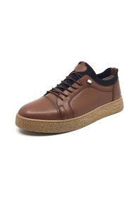 Resim Taşpınar Goldbrand %100 Hakiki Deri Erkek Rahat Günlük Casual Lastik Bağcıklı Ayakkabı 40-44 Taba 