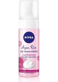 Resim Aqua Rose Organik Gül Suyu Içeren Yüz Yıkama Köpüğü 150 Ml 