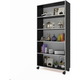 Resim Kenzlife Mutfak Dolabı Raziye 188 090 030 Gri Tekerlekli Banyo Evrak Ofis Ayakkabılık Kiler 