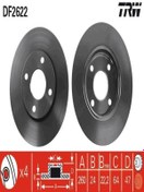 Resim Trw Df2622 Fren Diski On Havali (260MM)( Ford 1757848 93bx1125ac (wc168284) (FİYAT:2 ADET İÇİNDİR) 