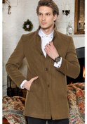 Resim Plt8370 Dewberry Erkek Palto-Düz Camel-Düz Camel 
