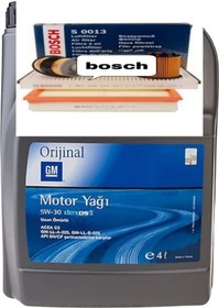 Resim GM 5W-30 DEXOS 2 DPF Lİ 4LT+BOSCH ASTRA H 1.3 DİZEL 4LU SET 
