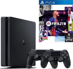 Resim Playstation 4 Slim 500 GB + 2. PS4 Kol + PS4 Fifa 2021 