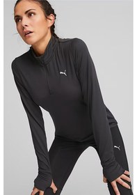 Resim Puma Run Favourite Siyah Kadın Fermuarlı Eşofman Üstü 52317001 Siyah 