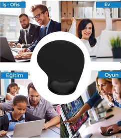 Resim Damla, Bilek Destekli, Konforlu Mousepad, Baskılı Karikatür Desenli Mousepad Laptop 